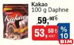 DAPHNE KAKAO 100 G fiyat ve kampanya bilgisi